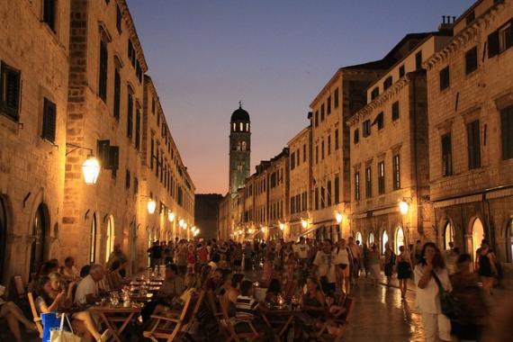 'Busy Night' - Dubrovnik